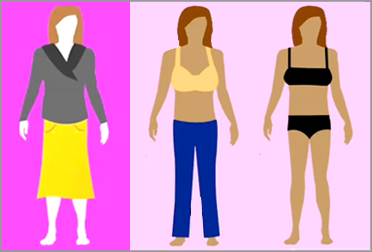 Тип фигуры перевернутый треугольник. Как подобрать одежду, джинсы и купальник?